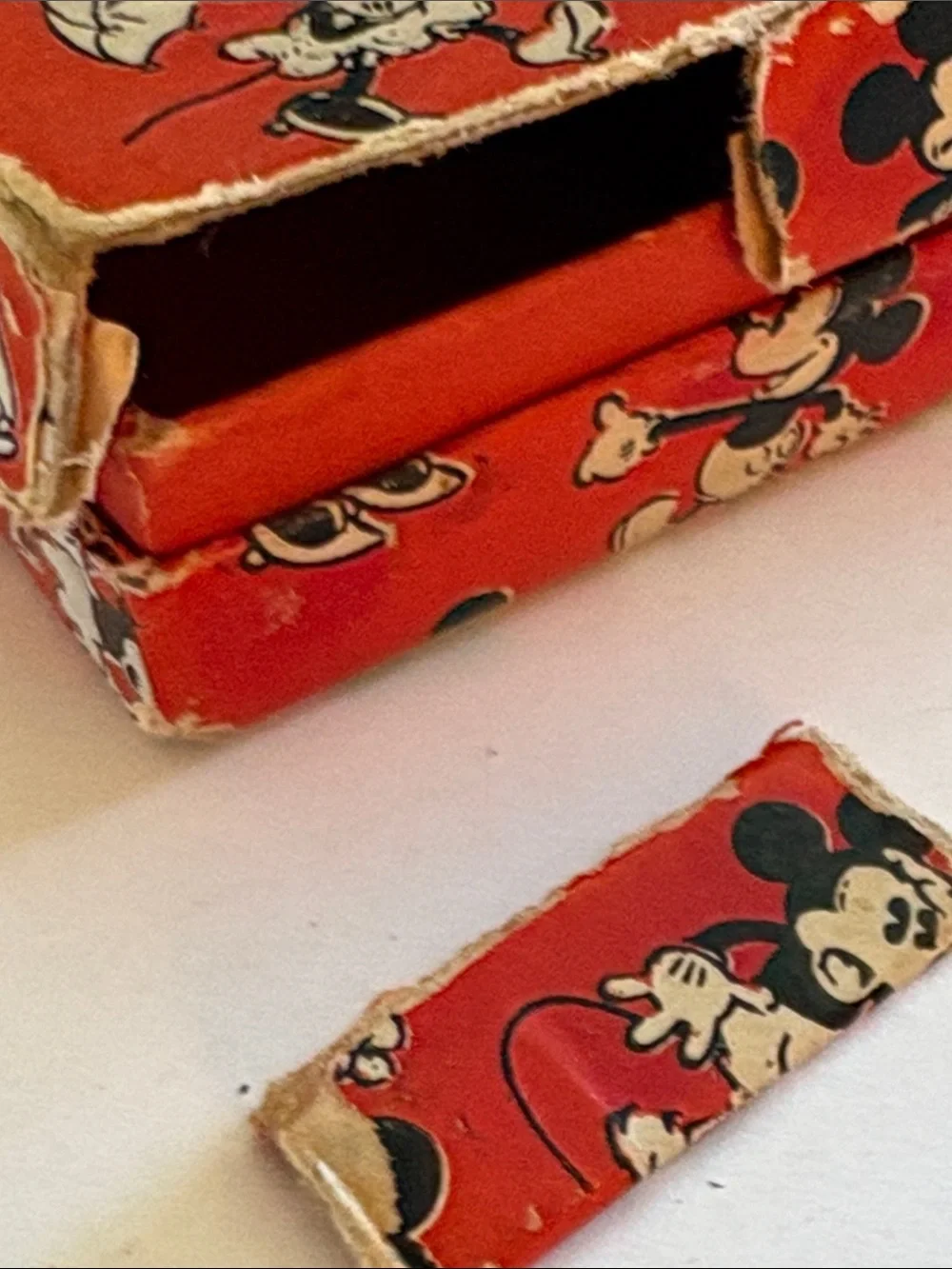 Ingersoll Mickey Mouse 1930’s Leather Strap Watch with Original Red Box